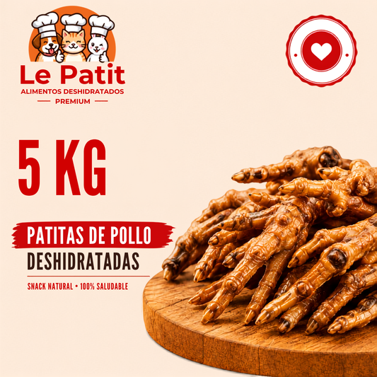 Patitas de Pollo Deshidratadas - Granel [5kg]