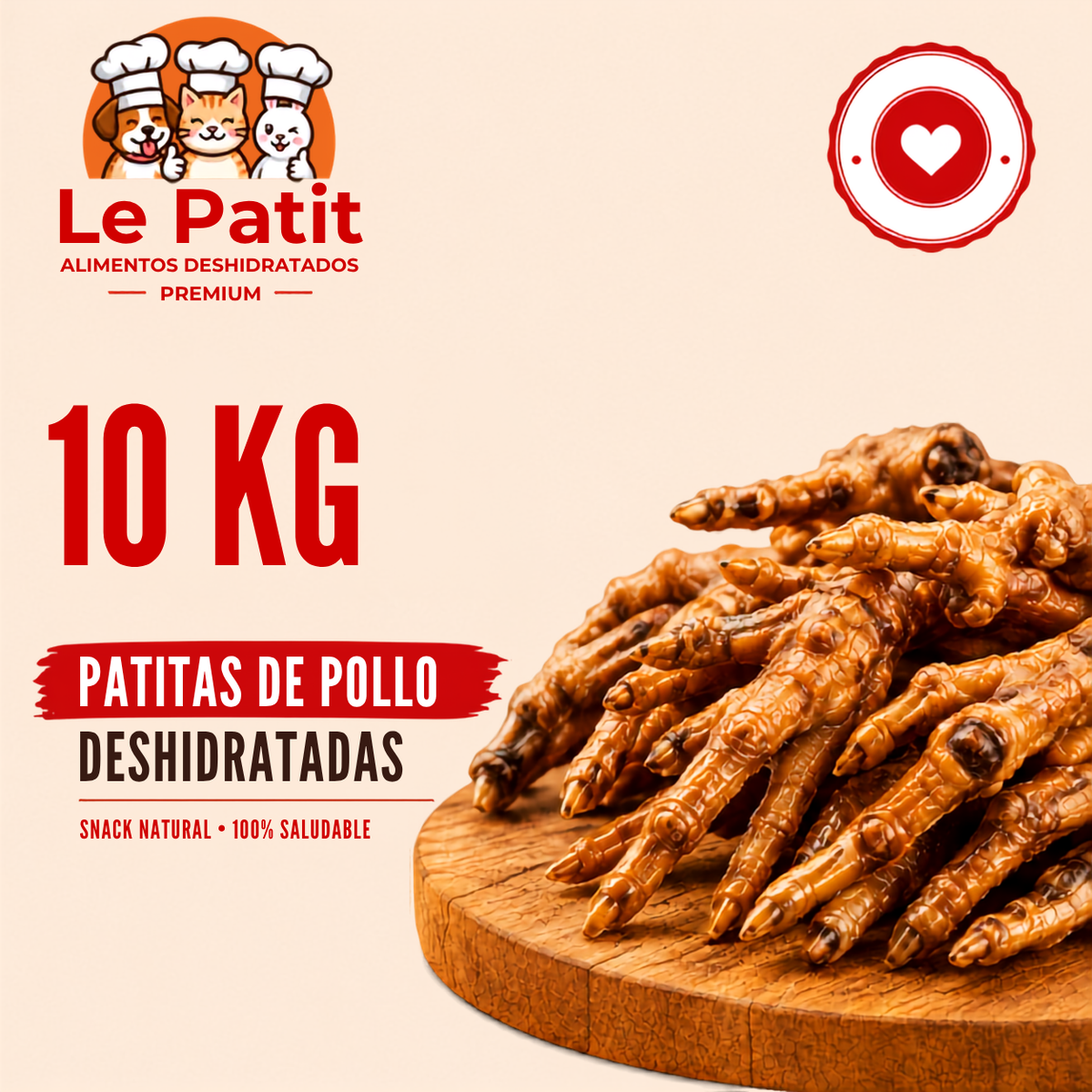 Patitas de pollo Deshidratadas - Granel [10KG]